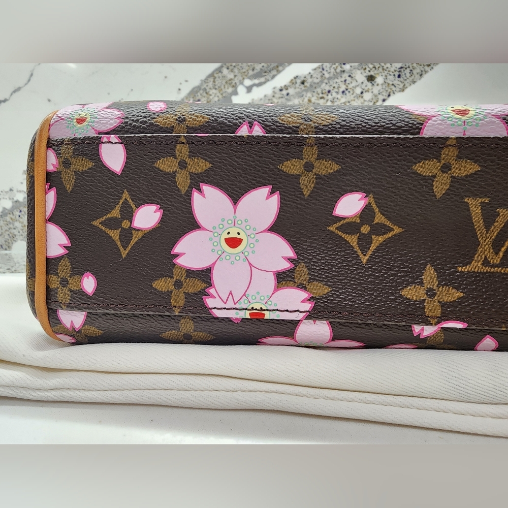 LOUIS VUITTON 2003 Cherry Blossom Sac Retro PM Takashi Murakami Handbag M92012 - Picture 14 of 16